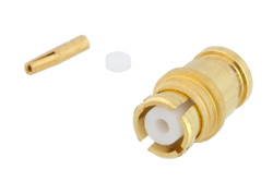 SMP Female Connector Solder Attachment for PE-047SR, PE-SR047AL, PE-SR047FL, Up To 40 GHz