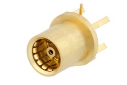 BMA滑入式插孔连接器，焊接附件，表面贴装PCB