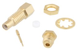 SSMC Jack Bulkhead Mount Connector Clamp/Solder Attachment for PE-047SR, PE-SR047AL, PE-SR047FL