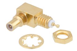 SSMC Jack Right Angle Bulkhead Mount Connector Solder Attachment Turret Terminal