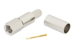SMC Plug Connector Crimp/Solder Attachment for RG55, RG142, RG223, RG400