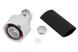 4.1/9.5 Mini DIN Male Right Angle Connector Solder Attachment for SPP-250-LLPL, Low PIM