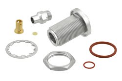 N Female Bulkhead Mount Connector Clamp/Solder Attachment for PE-P160LL