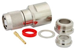 RP TNC Male Connector Clamp/Solder Attachment For PE-B400, PE-B405