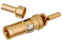 D-Sub Receptacle Contact Crimp/Solder Attachment For RG178, RG196