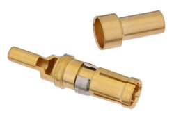 D-Sub Receptacle Contact Solder Attachment For RG174, RG316, RG187, RG188