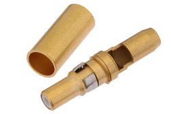 D-Sub Plug Contact Crimp/Solder Attachment for PE-C195, PE-P195, RG58, RG141, RG303, LMR-195, 0.195 inch