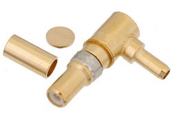 D-Sub Plug Right Angle Contact Crimp/Solder Attachment For RG174, RG316, RG187, RG188