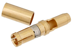 D-Sub Receptacle Contact Crimp/Solder Attachment For RG55, RG142, RG223, RG400