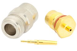 N Female Precision Connector Solder Attachment For PE-047SR, PE-SR047AL, PE-SR047FL