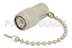 0.5 Watt RF Load with Chain Up to 1,000 MHz with TNC Male Nickel Plated Brass