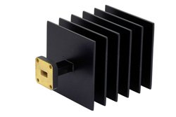 75 Watts High Power WR-34 Waveguide Load 22 GHz to 33 GHz, Aluminum