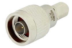 50 Ohm N Male to 75 Ohm F Female Matching Pad Operating from DC to 3 GHz RoHS Compliant