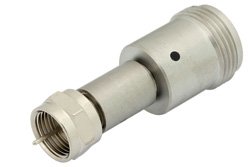 50 Ohm N Female to 75 Ohm F Male Matching Pad Operating from DC to 3 GHz RoHS Compliant