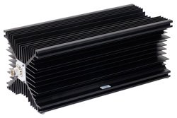 2 dB Fixed Attenuator, N Male to N Female Directional Black Anodized Aluminum Heatsink Body Rated to 500 Watts Up to 2.4 GHz