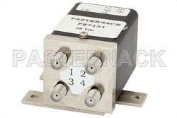 SMA机电式转换开关，DC ~ 18 GHz，额定功率35瓦，24V至32V，带指示器、闩锁和自切断