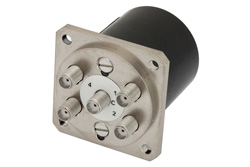 SP4T Electromechanical Relay Normally Open Switch, DC to 18 GHz, up to 85W, 28V, SMA