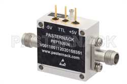 单刀单掷PIN二极管开关，工作频率50 MHz至67 GHz，高达+27 dBm，1.85mm连接器