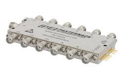 Absorptive SP12T PIN Diode Switch Operating From 100 MHz to 20 GHz Up to 0.5 Watts (+27 dBm) and SMA