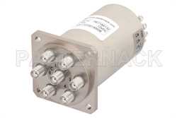 单刀六掷机电式继电器常开开关，DC ~ 22 GHz，SMA，30瓦，12V，指示器，TTL