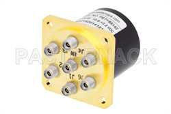 单刀六掷机电继电器常开开关，DC ~ 40 GHz，2.92mm，10瓦，12V