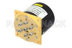 单刀六掷机电继电器开关，DC ~ 40 GHz，2.92mm，10瓦，28V，带闩锁、指示器和TTL