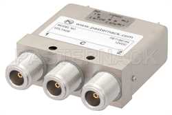 单刀双掷机电式继电器开关，DC ~ 12.4 GHz，N型，160瓦，12V，带指示器、闩锁和TTL