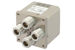 机电式继电器转换开关，DC ~ 12.4 GHz，N型，50瓦，28V，带闩锁