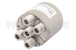 单刀四掷机电式继电器常开开关，DC ~ 10 GHz，N型，50瓦，28V