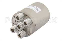 单刀四掷机电式继电器常开开关，DC ~ 10 GHz，N型，50瓦，12V，带指示器和TTL