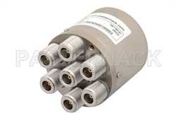 单刀四掷机电式继电器常开开关，DC ~ 10 GHz，N型，160瓦，28V