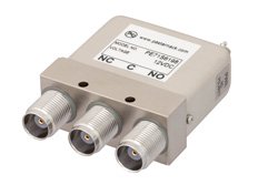 单刀六掷机电式继电器开关，DC ~ 10 GHz，TNC，50瓦，12V故障保护