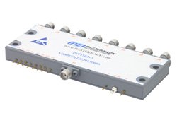 Absorptive SP8T PIN Diode Switch Operating from 500 MHz to 18 GHz Up to 0.1 Watts (+20 dBm) and Field Replaceable SMA
