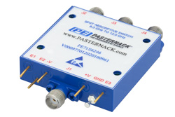 Absorptive SP3T PIN Diode Switch Operating From 8 GHz to 12 GHz Up to 0.1 Watts (+20 dBm) and Field Replaceable SMA