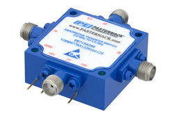 PIN二极管转换开关，工作频率2 GHz至4 GHz，高达+30 dBm，现场可更换，SMA