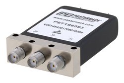 SPDT Electromechanical Relay Latching Switch, DC to 18 GHz, up to 90W, 28V, Self Cut Off, Indicators, SMA