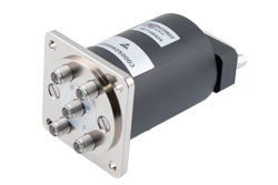 SP4T NO DC to 26.5 GHz Electro-Mechanical Relay Switch, TTL, 90W, 28V, 2M Lifecycles, Suppression Diodes, Indicators, SMA