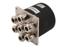 SP6T Electromechanical Relay Normally Open Switch, DC to 12.4 GHz, 160W, 12V, N