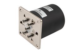 SP4T Electromechanical Relay Normally Open Switch, DC to 26.5 GHz, 20W, 28V, TTL, SMA
