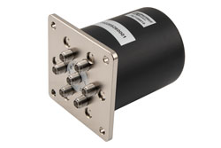 SP6T Electromechanical Relay Normally Open Switch, DC to 26.5 GHz, 20W, 12V, SMA