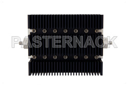 3 dB Fixed Attenuator, SMA Female To SMA Female Directional Black Anodized Aluminum Heatsink Body Rated To 100 Watts Up To 6 GHz
