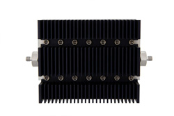 60 dB Fixed Attenuator, SMA Female To SMA Female Directional Black Anodized Aluminum Heatsink Body Rated To 100 Watts Up To 6 GHz