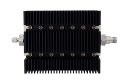 30 dB Fixed Attenuator, SMA Male To TNC Female Directional Black Anodized Aluminum Heatsink Body Rated To 100 Watts Up To 6 GHz