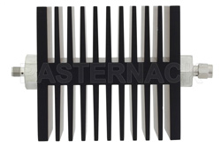 3 dB Fixed Attenuator, SMA Female To SMA Male Directional Black Anodized Aluminum Heatsink Body Rated To 50 Watts Up To 18 GHz