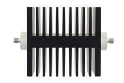 30 dB Fixed Attenuator, SMA Female To SMA Female Directional Black Anodized Aluminum Heatsink Body Rated To 50 Watts Up To 18 GHz