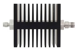 6 dB Fixed Attenuator, SMA Male To TNC Female Directional Black Anodized Aluminum Heatsink Body Rated To 50 Watts Up To 18 GHz