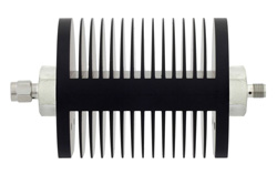 6 dB Fixed Attenuator, SMA Male to SMA Female Black Anodized Aluminum Heatsink Body Rated to 25 Watts Up to 18 GHz