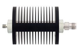 6 dB Fixed Attenuator, SMA Female to TNC Male Black Anodized Aluminum Heatsink Body Rated to 25 Watts Up to 18 GHz