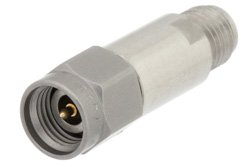 3 dB Fixed Attenuator, 2.92mm Male to 2.92mm Female Passivated Stainless Steel Body Rated to 2 Watts Up to 40 GHz