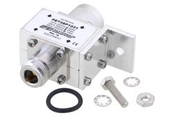 Type N M/F In/Out Bulkhead Coax RF Surge Protector, 125MHz - 1GHz, DC Block, 500W, 800uJ, 50kA, Blocking Cap and Gas Tube